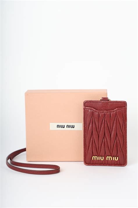 Porta Carte Miu Miu Ciliegie .